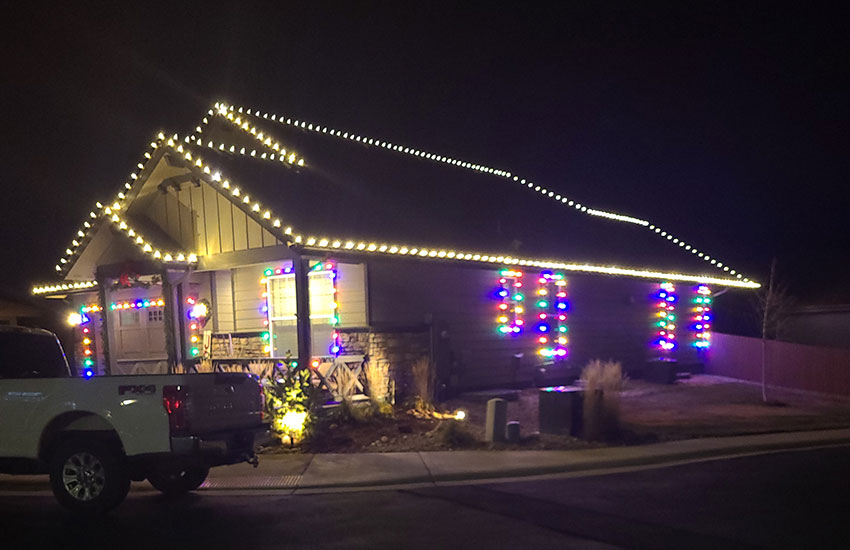Christmas lights lawn ideas